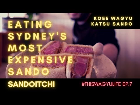 We ate Sydney's most expensive Sandwich with Sandoitchi Cafe, Darlinghurst | Kobe Wagyu Katsu Sando