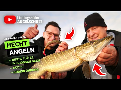 HECHTANGELN im Winter in großen Seen 🎣🤩👍