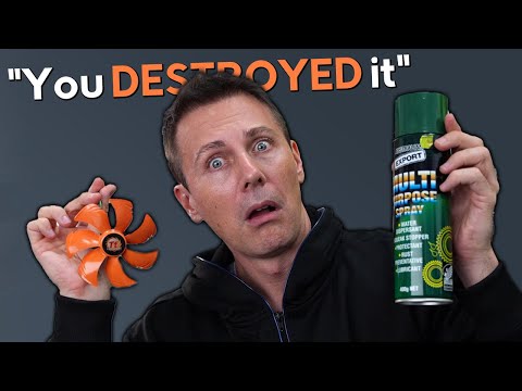 "WD40" vs Computer Fans. (When Water Works)