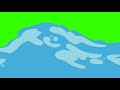 Water Wave Effect Green Screen 2d Drawing Animation Blue Wave Ocean