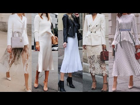 CONJUNTOS Y COMBINACIONES DE ROPA OTOÑO INVIERNO CON FALDA Y VESTIDO