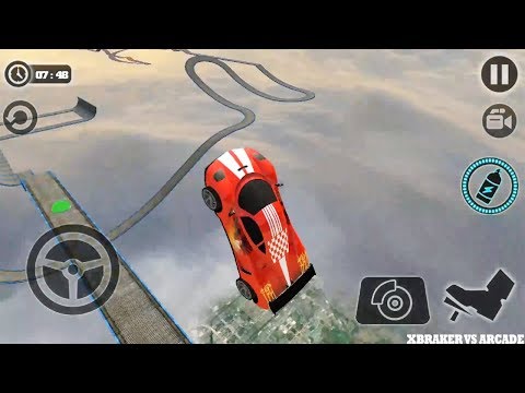 Impossible Car Tracks 3D: Red Car Driving Levels 14 and 15 Completed - Android GamePlay 2019