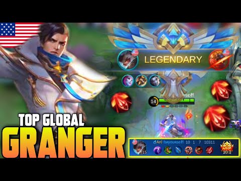 PAINFUL RED BULLET, CORE MM! | Top Global GRANGER Ranked Gameplay BEST BUILD By fɪиyσυяsєℓf - MLBB