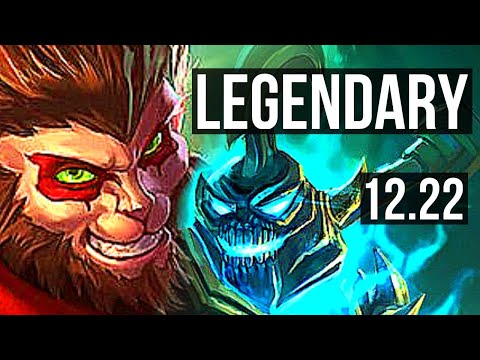 WUKONG vs HECARIM (JNG) | 14/0/3, Legendary, 6 solo kills | KR Master | 12.22