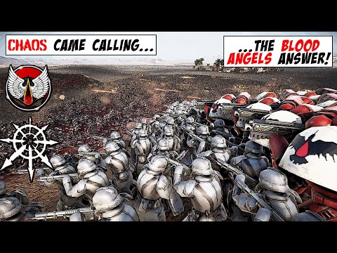 1 Million CHAOS CULT vs 90 Blood Angels! | Warhammer 40K | MODDED UEBS 2