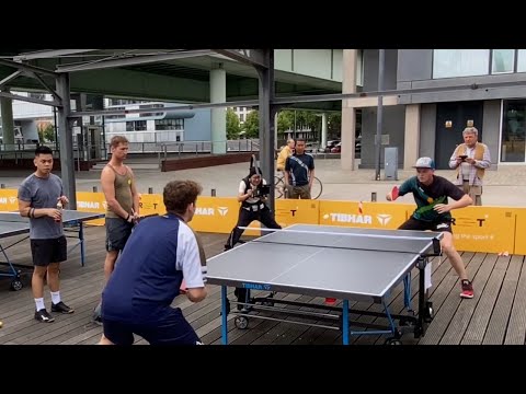 German Streettabletennis Open 2022: Fabian Grothe (TTR 1955) vs Max Westphal (TTR 2049) 🏓