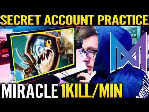 🔥 MIRACLE Secret Account Practice With GH - SLARK Back To Carry Almost 1Kill Per Min 7.29d Dota 2