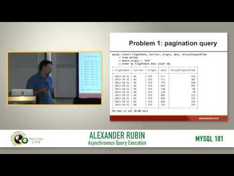 Using MySQL asynchronous calls to increase performance and user experience