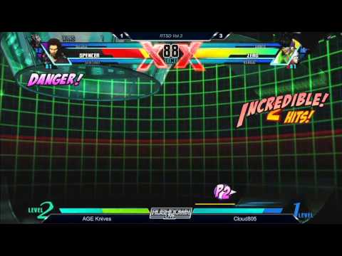 UMvC3 AGE Knives vs Cloud805 - Rushdown LIVE Tournament Series Vol 3 FT 5