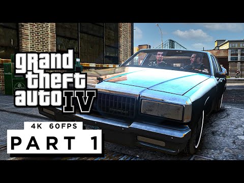 GRAND THEFT AUTO 4 Walkthrough Gameplay Part 1 - (PC 4K 60FPS) RTX 3090 MAX SETTINGS