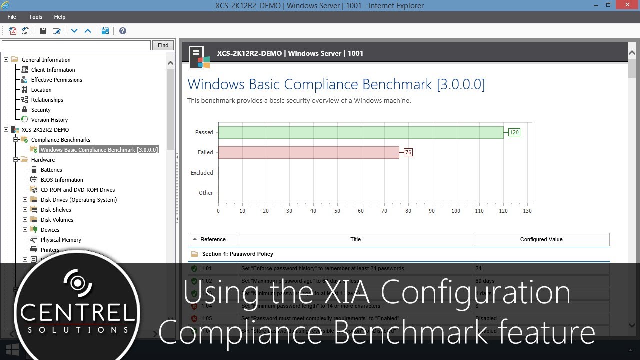 IT Security Benchmark Compliance Tool - Software #xiaconfiguration