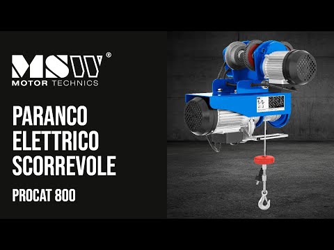 Video - Paranco con carrello - 800 kg