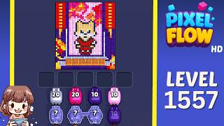 Pixel Flow Level 1557 Solution Walkthrough