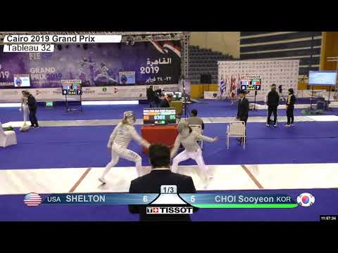 2019 152 T32 15 F S Individual Cairo EGY GP RED CHOI KOR vs SHELTON USA