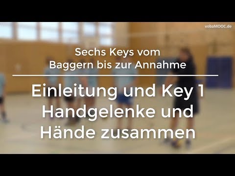 Stefan Hübner - Baggern/Annahme - Einleitung und Key 1: Handgelenke und Hände zusammen