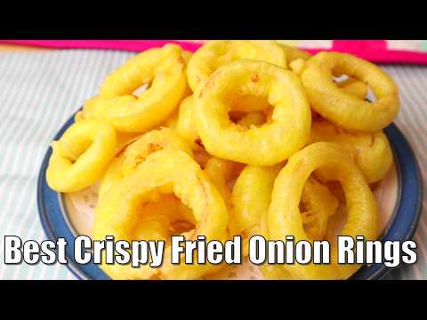 Best CRISPY FRIED ONION Rings - The Ultimate Golden Crunch Kind Of Batter Onion Greatly Relished