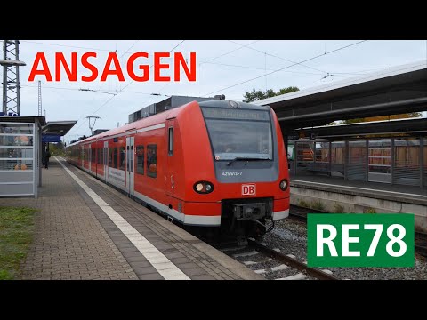 [DB Regio NRW/Centralbahn] Ansagen des RE78 Nienburg (Weser) - Bielefeld Hbf