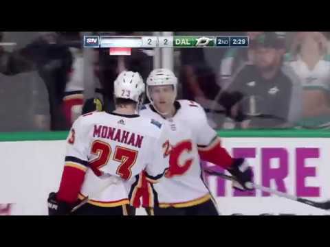 Sean Monahan 1st Goal vs DAL November 24, 2017