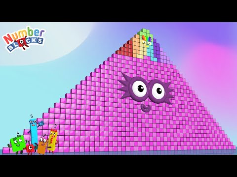 Numberblocks Pyramid Puzzle 870 The Amazing HUGE Numberblocks Numbers Pattern