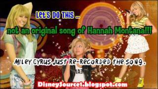 ''Let's Do This'' is not by Miley Cyrus - Listen to the Original Version here!