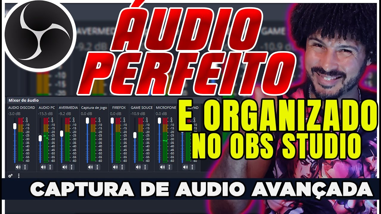 Áudio separado no OBS: trilhas, aplicativos e gravação multifaixa