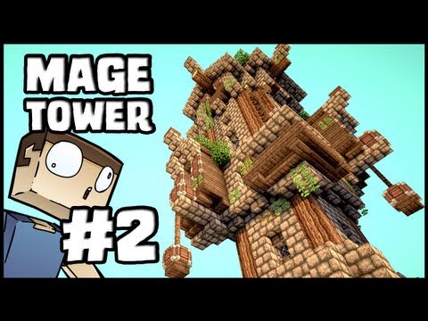 Minecraft Lets Build: Mage Tower - Part 2