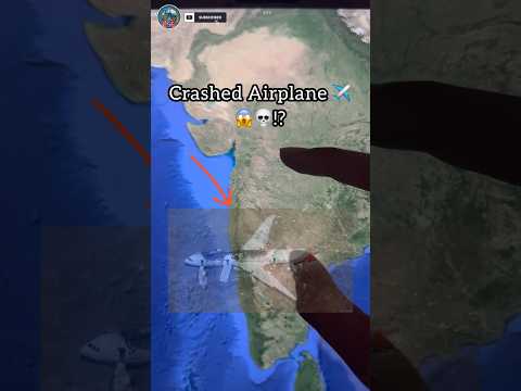Crashed Plane Found On Google Earth ✈️😱 #shorts #googleearth