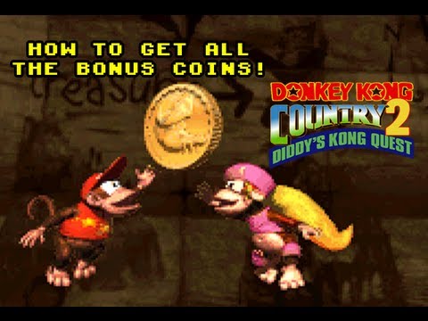 Donkey Kong Country 2 - How To Get All The Bonus Coins!