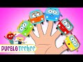 Las Ruedas Del Autobús Con La Familia Dedo Para Aprender Colores Pueblo Teehee