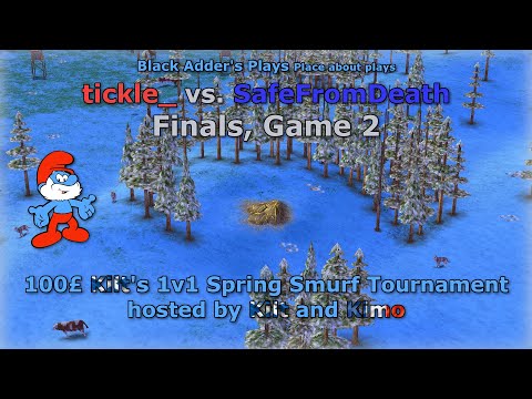 Kilt's 1-Day Spring Smurf Tournament, Finals - tickle_ vs. SafeFromDeath, G2 - Age of Mythology: TT