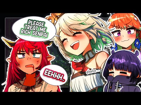 Cecilia ask iRys for a treat in Japan as Rich Senpai