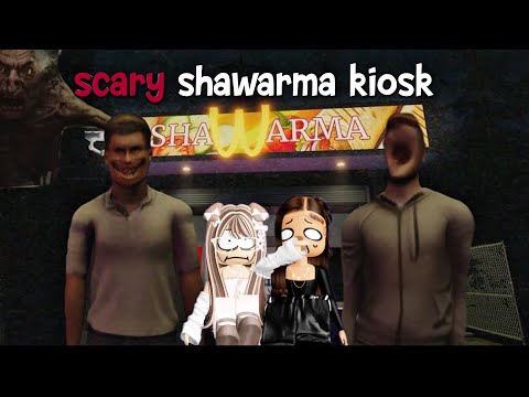 My bestie and I are playing scary shawarma kiosk 😰