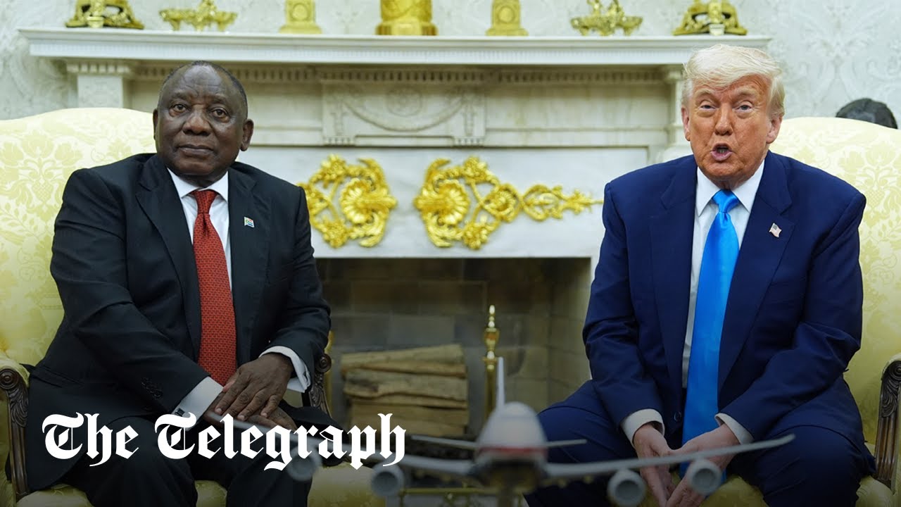 In full: Trump and Musk meet South African president in Oval Office
