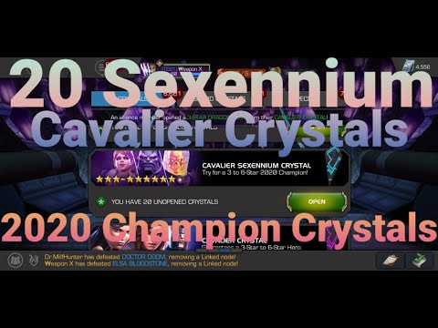 MCOC 20x 2020 Sexennium Cavalier Crystals
