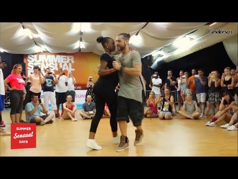 Pregnant Isabelle & Felicien [Baixa - Samy Jay] Kizomba dancing @ SSD Rovinj