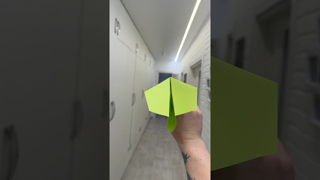 Made a Plane Outta Homework. It Flew 280ft. Sorry, Teach ✏️📄💨 #diy #papercrafts #airplane