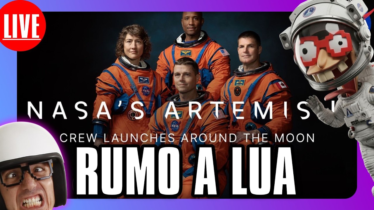 🎮🚨AO VIVO - RUMO A LUA  -  NASA's Artemis II Crew Launches To The Moon #artemis