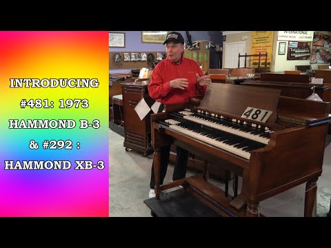 Introducing #481: 1973 Hammond B-3 & #292: Hammond XB-3