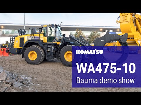 WA475-10 wheel loader - Komatsu demo show at bauma 2022