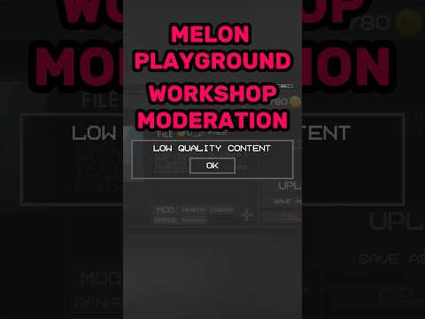We Need To Talk Abut Melon Playground Workshop Moderation 😬