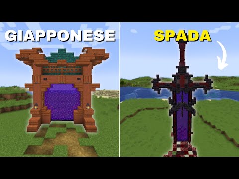 3 MIGLIORI design per il Portale del Nether in Minecraft! [Tutorial]