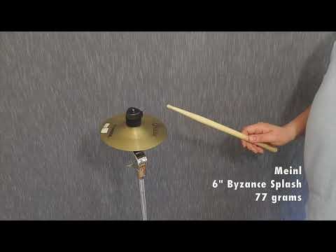 Meinl 6 Inch Byzance Splash Cymbal 77 grams DEMO VIDEO
