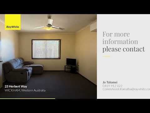 23 Herbert Way, Wickham, WA 6720, 3 कमरे, 1 बाथरूम, House