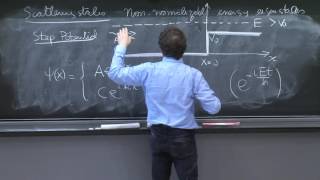 Scattering states and the step potential