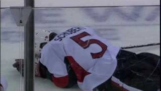 Tuomo Ruutu's big hit on Christoph Schubert