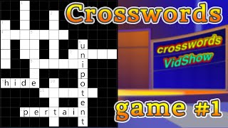 Crosswords Puzzle Game #1 - Can you solve this puzzle
