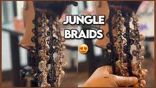How to do jungle box braids | Very Detailed