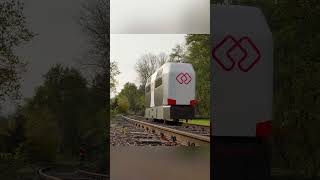 Download lagu This booth drives on a single rail used for trains mp3