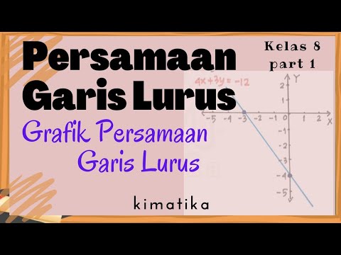 Persamaan Garis Lurus (1) | Menggambar Grafik PGL | Matematika Kelas 8