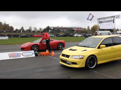 Thumbnail for Mitsubishi Evolution 7 vs Ferrari 458 Italia by Ferrari